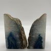 Gray Blue Agate bookends