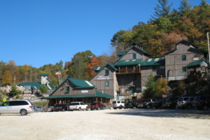 Discovery Mill building with NC Mining Museum building in background