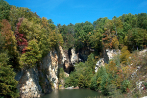 The Big McKinney Mine at Emerald Village in the fall