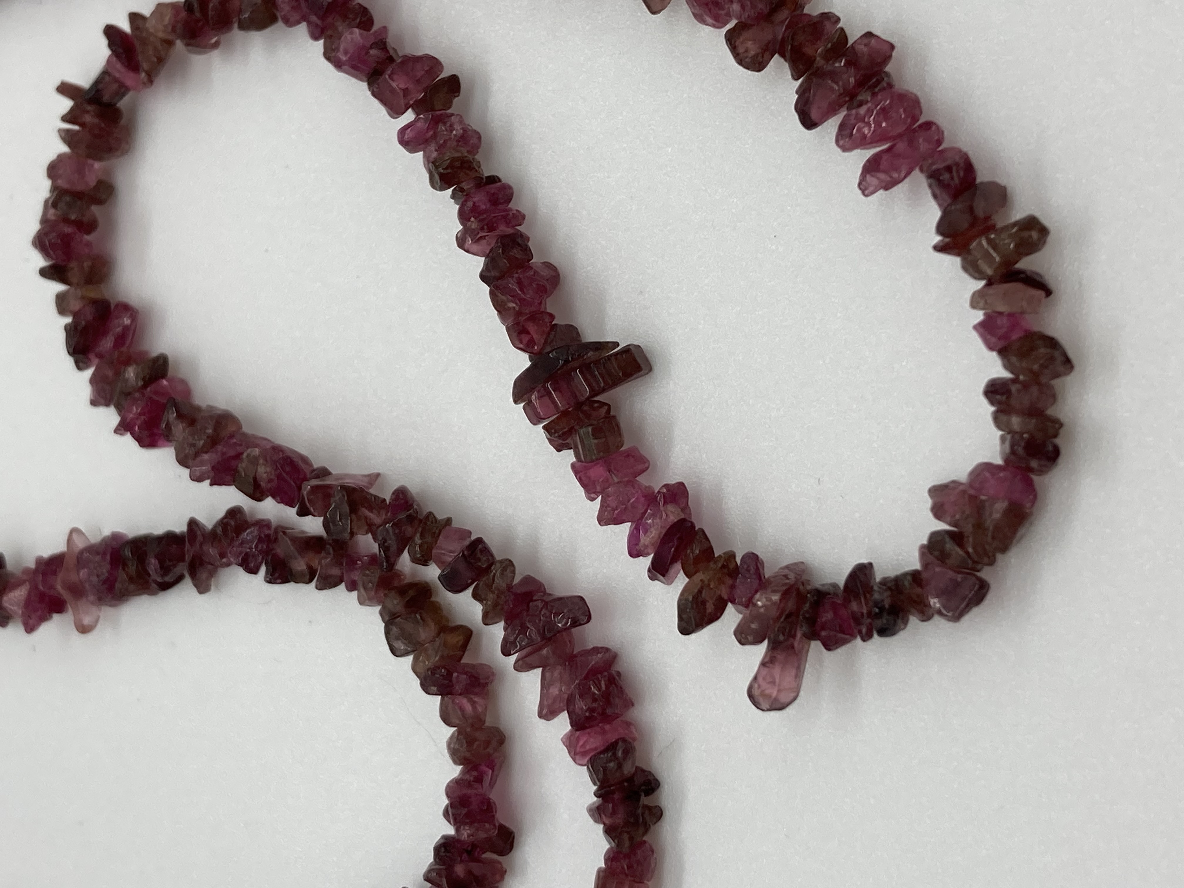 Pink tourmaline necklace