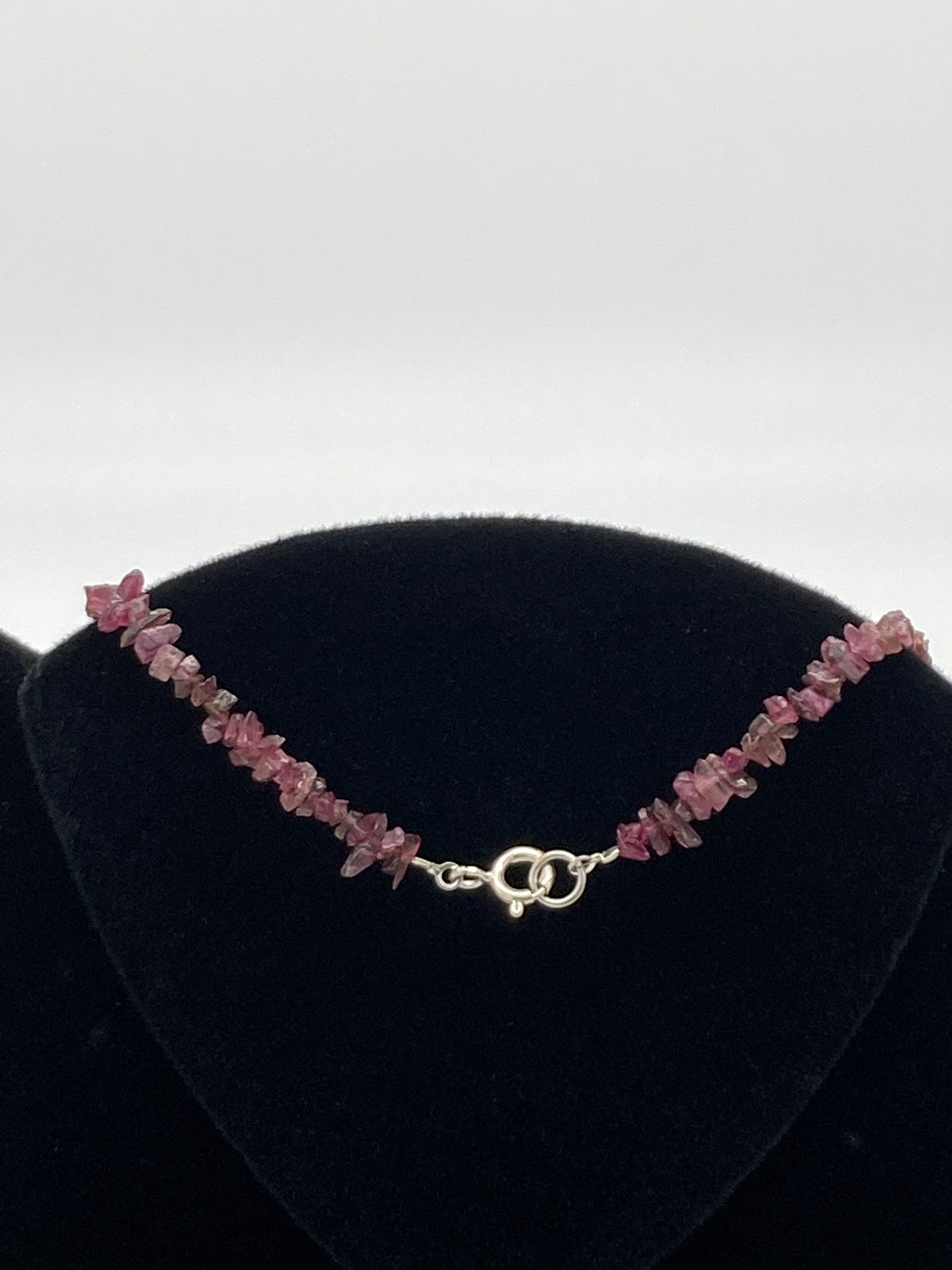 Pink tourmaline necklace