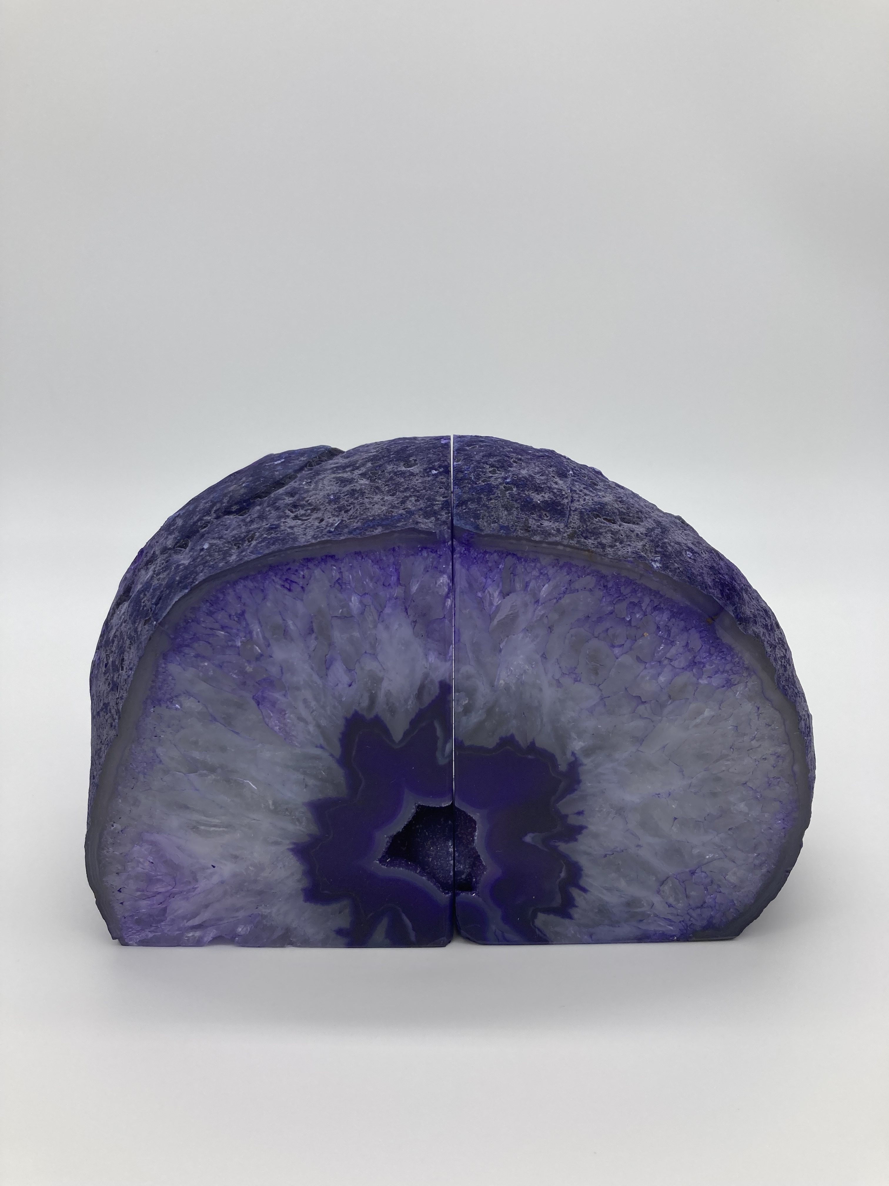 Purple Agate Bookends BE-16 1