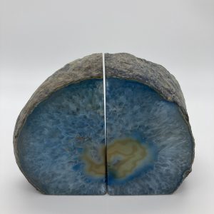 Blue Agate Bookends BE-17 1