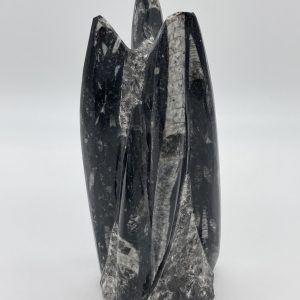 Orthoceras fossil sculpture