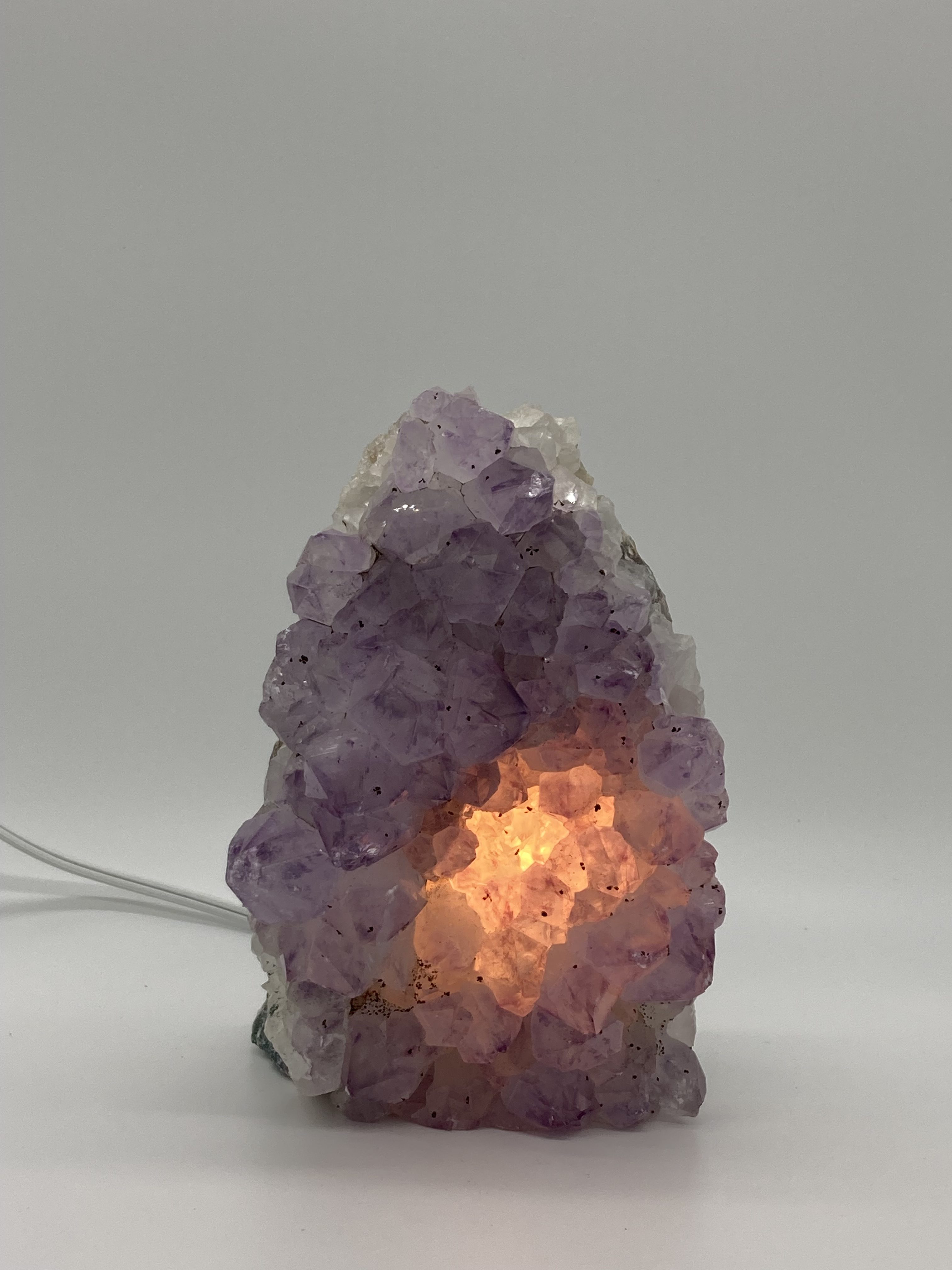 Amethyst crystal lamp