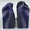 Purple Agate Geode Bookends