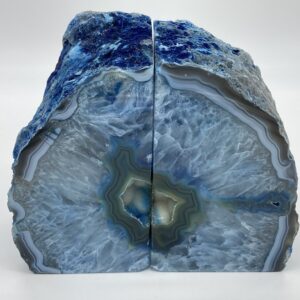 Blue Agate Bookends fronts