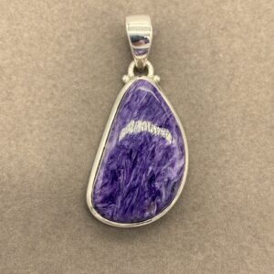 Charoite pendant front