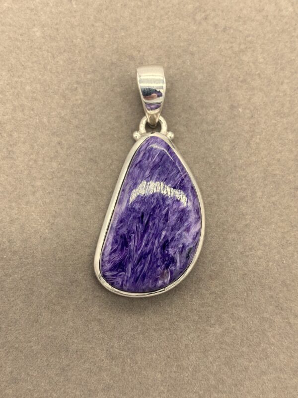 Charoite pendant front