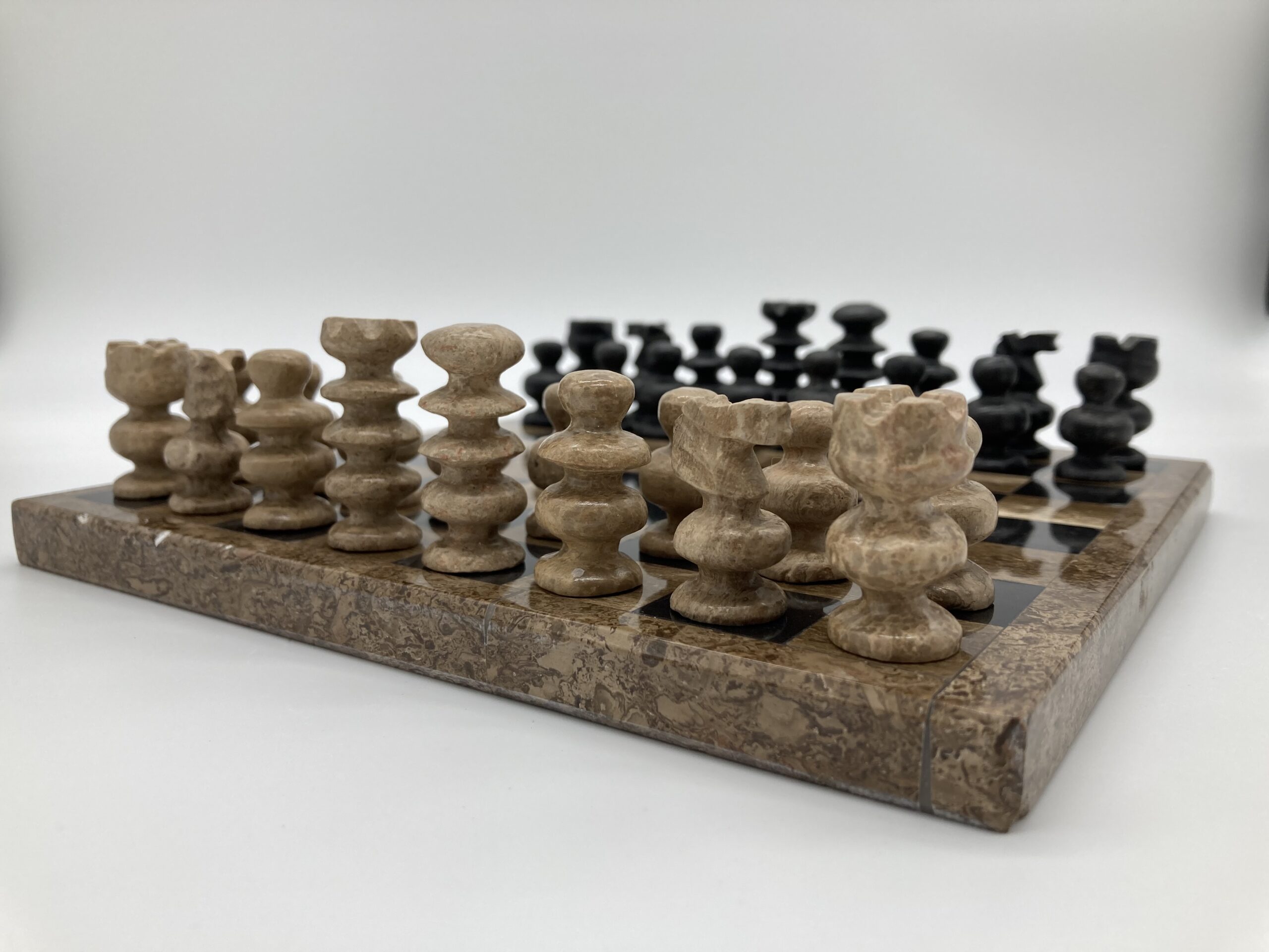 Onyx chess set closeup