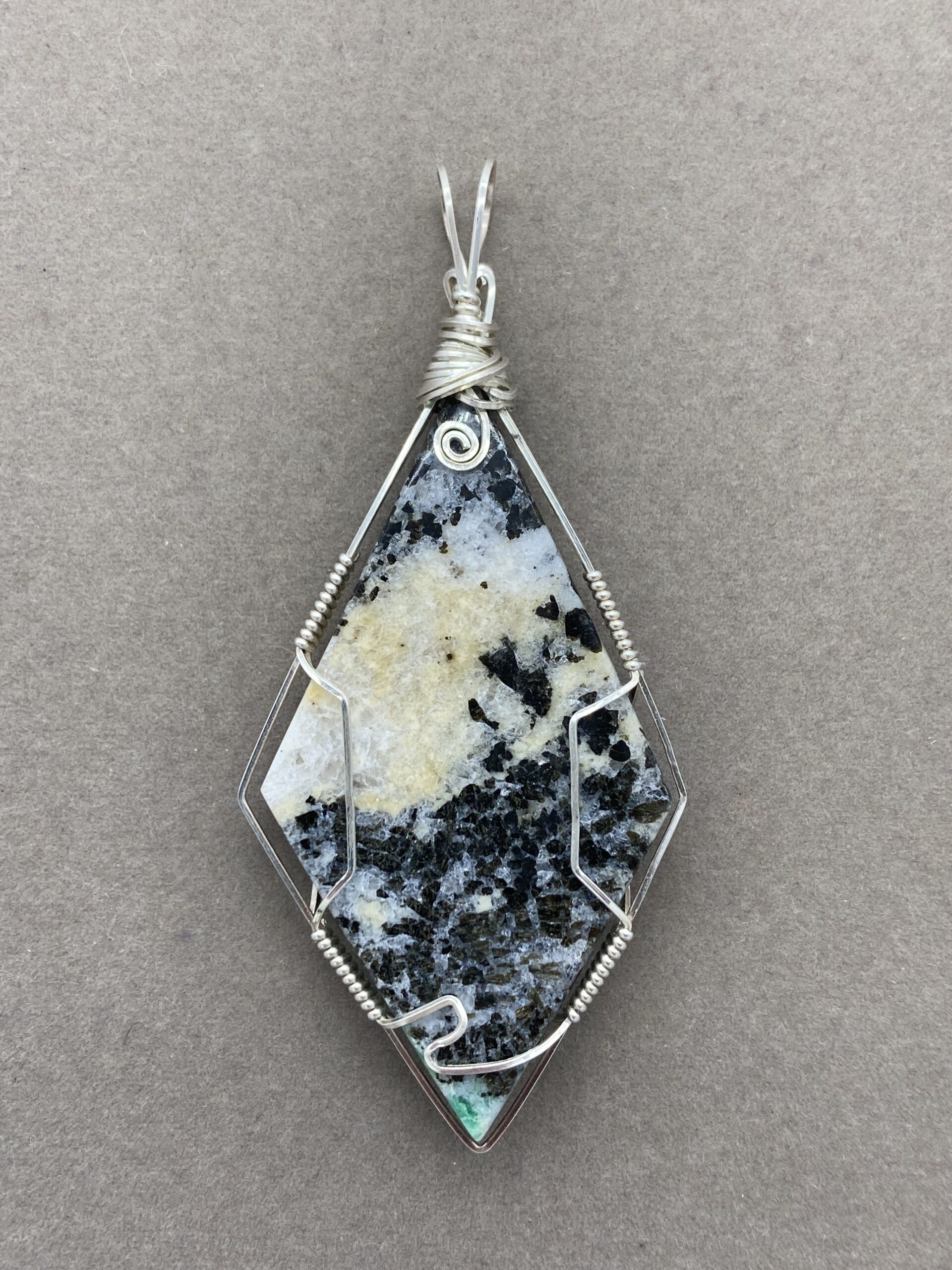 Crabtree Emerald pendant back