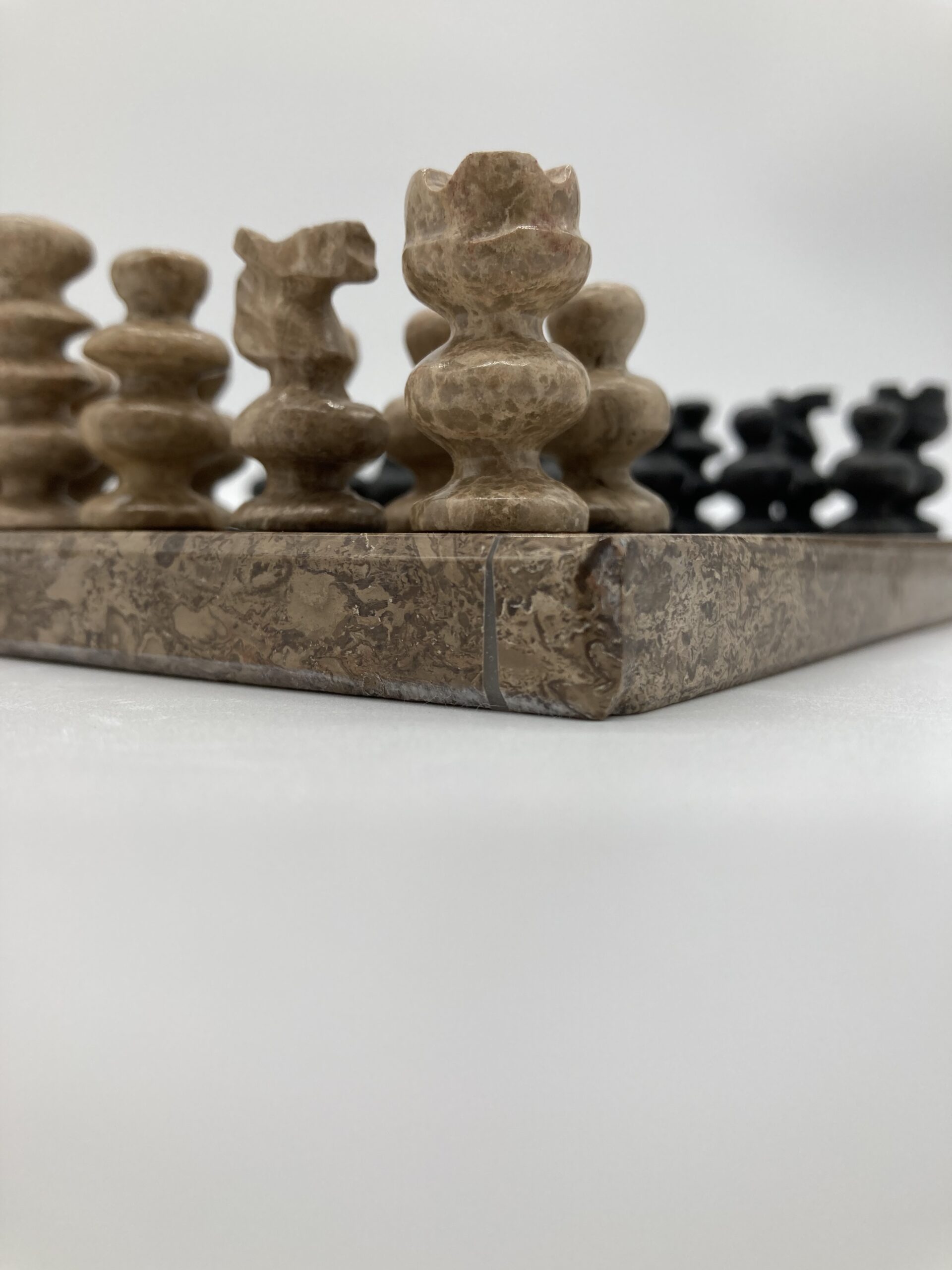 Onyx chess set closeup
