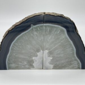 Grey bookends front