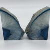 Blue agate bookends insides
