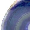 Purple agate bookends closeup