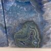 Blue Agate bookends closeup