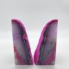 Pink Agate bookends insides